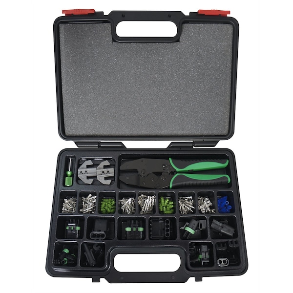 Interchangeable Ratcheting Crimping Set, 220 Piece